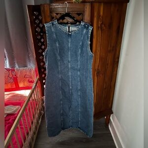 Abercrombie Shell Denim Midi Dress